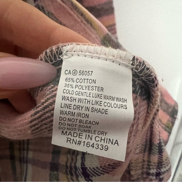 NWT Petal & Pup Tristan pink plaid shirt jacket shacket - Picture 7 of 10